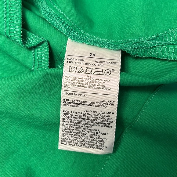 NWT-Old Navy knee length dress size 2X Kelly green - Picture 11 of 11